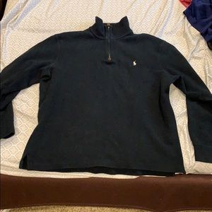 Men’s black Polo Quarter zip